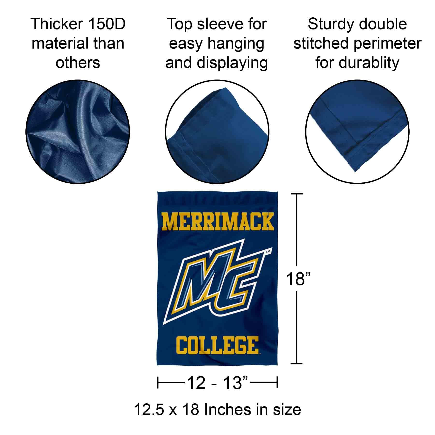 Amazon.com : Merrimack College Garden Flag : Sports & Outdoors